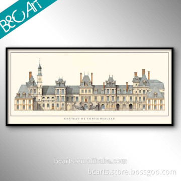 famous France building chetear de fontainebleau painting                        
                                                Quality Choice